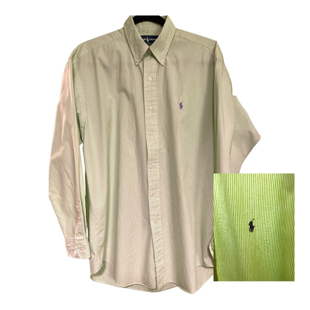 Ralph Lauren Mens “Blake” Button Down Dress Shirt Size M